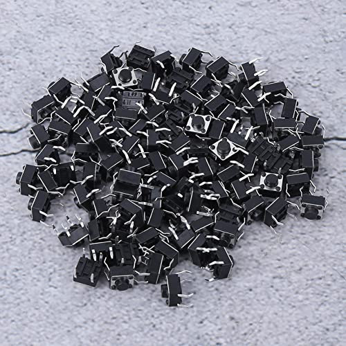 100 Pièces Interrupteur Tactile Miniature Micro Accessoire Broche Bouton-poussoir Commutateurs