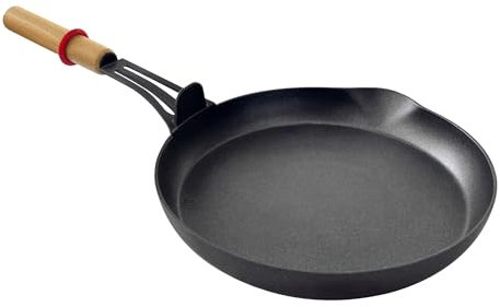 Grand poêlon raclette rond manche Bois
