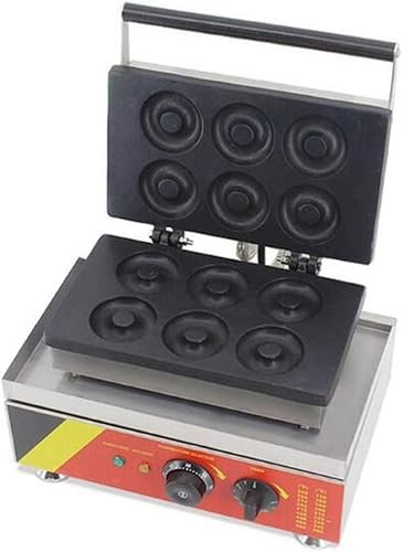 Kolice 6 Molds Electric Commercial Mini Donut Shape Waffle Machine/Donut Making machine/Donut Maker/Waffle Maker