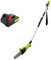 Garden Gear Cordless Telescopic Pole Chainsaw 2 x 20V Lithium-ion Batteries & Charger, 30° Adjustable Head 3m Extendable Reach 3.8kg Weight