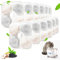 Lot de 12 filtres pour fontaine à eau pour chat compatibles avec la fontaine à boire Catit PIXI, filtre de remplacement pour fontaine pour animaux de compagnie avec système de triple filtration