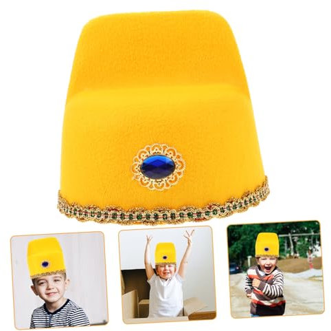 COSMEVIVI Chapeau Numéro Un Pour Enfants Chapeaux De Performance Chapeau De Fête Chapeau De Style Chinois Chapeau Traditionnel Chapeau De Style Traditionnel Cosplay Chapeau Prop Chapeau De