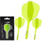 WINMAU Darts Fusion Integrated Flight & Shaft System - No.6 Shape & Design - Gelbe Farbe, Medium Länge