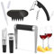 Guowall Cheese and Wine Tool Set, Wine Accessories Set - Corkscrew, Aerator, and Stopper, Cheese Cutter Slicer, Cheese Marker