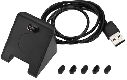 EMSea 1 Set Ladegerät Ladestation mit Staubstecker kompatibel mit Garmin Fenix 7 7S 7X Kompatibel mit Solar 6 6s 6x Pro 5 5S 5X Plus Kompatibel mit Instinct Kompatibel mit Vivoactive 3 4