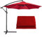 Ersatz-Stoffbezug für Terrassenschirm, 3 m, wasserdicht, für 6-armige Sonnenschirme, rot, 3 m, 6 Rippen