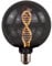 ENOVALITE LED Filament XL Leuchtmittel DNA Smoke - Globe G125 E27 3,5W 120lm 1800K Warmweiß dimmar - Ø200x217 mm - Vintage Design Ambiente Deko Glühbirne