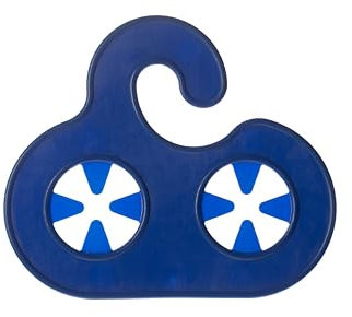 Sockenwächter 20 Stück – Sockenhalter für Waschmaschine, Sockenclips & Sortierer, Wäsche Organizer gegen Sockenverlust & Verheddern, Sockenklammern aus Kunststoff (Blau)
