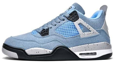 Sneaker Herren Damen Retro Skateboardschuhe Laufschuhe Turnschuhe mit Luftpolster Walkingschuhe Studenten Anti-Rutsch leichter Jungen Mädchen Basketballschuhe modisch Sportschuhe (Blassblau,41)