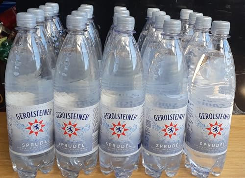 Gerolsteiner Mineralwasser, 20 x 1 L Flaschen, Mit Kohlensäure, Inkl. Mehrweg Pfand