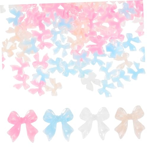 VICASKY 200 Stück Nail Charms Bow Form Nagelschmuck für Maniküre Nail Art Zubehör für Weihnachten Hochzeiten Geburtstagsfeiern und Besondere Anlässe