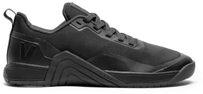 Velites - Official Crossfit Games Hybrid 1.0 Training Shoes - 3mm Drop Friendly Footstep, Lightweight for WODs, Reinforced for: Jumps, Ropes and Wall Glides, Black/White, 12.5 UK