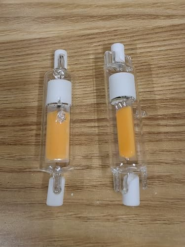 Aseoacc R7S LED 78mm Dimmbar Naturweiß 5W | Ersetzt 40W J78 Halogen 500 Lumens 360° Licht CRI 80+ bleifreies Glas, 16 mm Durchmesser(4500 K,2er-Pack)
