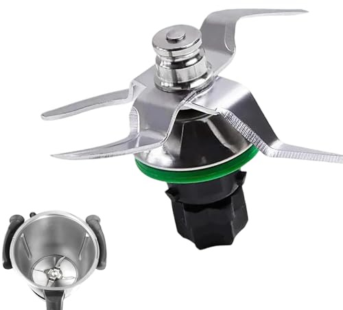 Messer für Vorwerk Thermomix TM5 und Thermomix, Edelstahl Ersatzmesser | Mixmesser mit Dichtring, Küchenmaschine Mixmesser, für Thermomix TM5 TM6 Zubehör Ersatzteile
