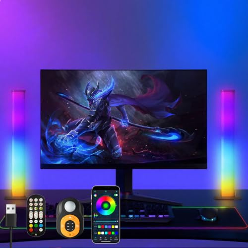 Towisituati LED Lightbar mit Bewegungsmelder, RGB Lampe Led TV Hintergrundbeleuchtung Bewegungsmelder Licht, App-Steuerung und Fernbedienung, USB Ambient Light für PC, TV, Gaming Deko, Zimmer Deko