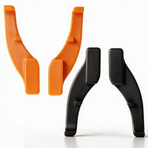 Juego de 4 cierres para ventanas de autocaravanas, con color naranja y negro, protección antirrobo, fácil instalación, para vehículos de viaje