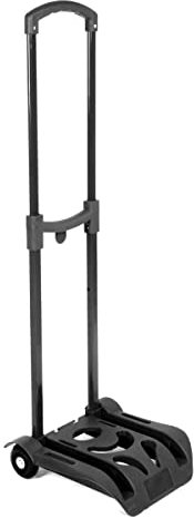 Carrello porta zaino CIAC nero pieghevole leggero e funzionale (Nero)