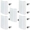 SOTECH 5 piezas Manilla para puerta de balcón SEJA aluminio 82 x 52 x 20 mm blanco Manilla para puerta de patio