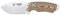 Cudeman 115-X Mini Boina Messer Verde Böhler N-695 Stahlklinge von 9 cm, brauner Micarta 10 cm Griff für Jagd, Angeln, Survival und Bushcraft + Flaschenhalter
