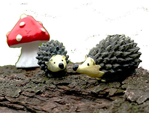 Egurs Miniatur Tiere Bonsai Craft Micro Landschaft DIY Dekor Set Igel