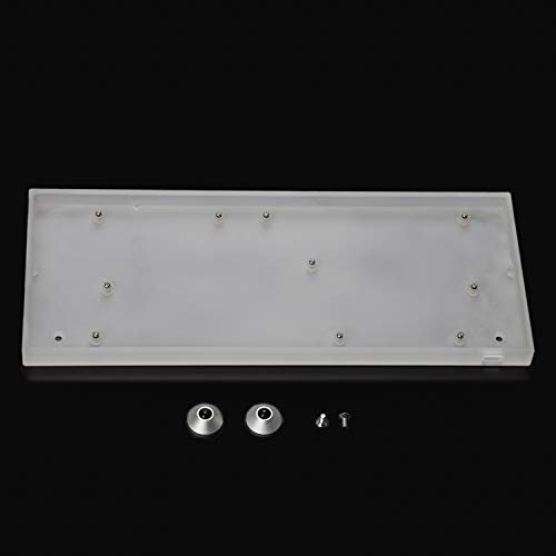 YMDK 84 Kit CNC Acrylic Case Anodized Plate Underglow RGB Fully Programmable PCB Stabilizers for 75% 84 Keyboard ANSI ISO Layout