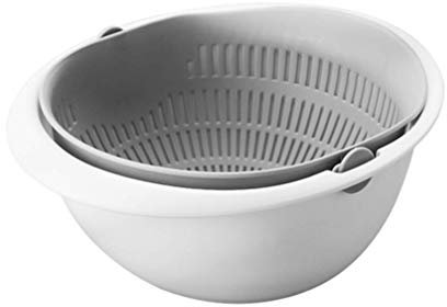 RANRANJJ Passoire, Bec Verseur Facile, Passoire À Aliments (Color : Gray)