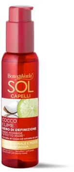 Bottega Verde - Siero Definizione SOL Capelli, 100 ml, con Latte di Cocco ed Estratto di Lime, Effetto Mare per Onde Morbide e Naturali, Formula Leggera con Effetto Memoria, Fragranza Esotica