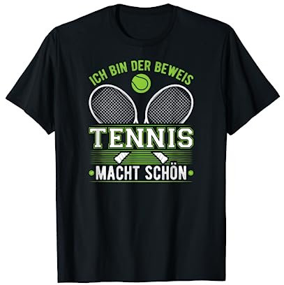 Ich Bin Der Beweis Tennis Macht Schön Lustiges Tennis T-Shirt