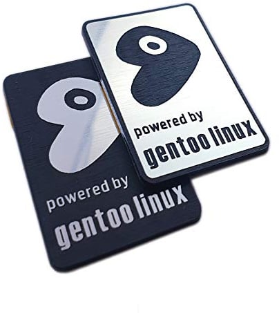 Gentoo Linux Sticker Set (zwei Embleme) - 35mm x 25mm
