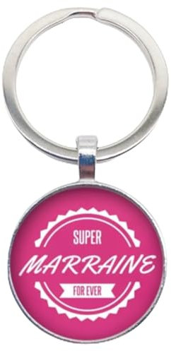 WAY2BB - Porte-clés « Super marraine forever »