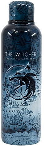 Stor THE WITCHER - Bouteille transportable en acier inoxydable - Gourde réutilisable THE WITCHER - 515 ml