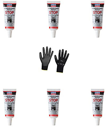 Iloda 6xOriginal Liqui Moly 35ml Servolenkungsöl-Verlust Stop 1099 Schutzhandschuhe