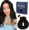 Fshine Echthaar Extensions Bondings Schwarz 50cm 50g 50 Strähne U Tip Extensions Echthaar Keratin Bondings Echthaar Haarverlängerun Echthaar Bondings Farbe 1