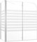 KOIECETA Duschabtrennung Badewannenfaltwand Badewannenaufsatz Duschwand Duschtrennwand Duschkabine Faltwand 120x68x130cm Hartglas Streifen