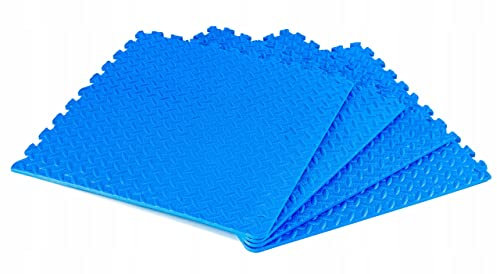 QLS Alfombrilla para piscina con forma de puzle de espuma, 8 unidades