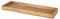 Spetebo XL Mangoholz Kerzentablett eckig - 50 x 18 cm - Deko Holztablett mit Rand - Massiv Holz Obst Schale Servier Brett Kerzen Tablett Adventskranz Weihnachten