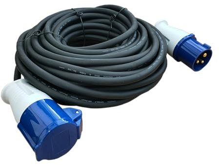 DULA - Verlängerungskabel Camping - CEE - 20 Meter - 1 Stück - Neopren - IP44 - Max 3500 W