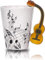 Bmocoen Nouveauté Guitare Céramique Tasse pour Café, Lait, Thé - Persistance Instrument de Musique