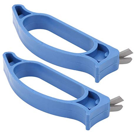 Agatige Angelmesserschärfer, 2PCS Eisbohrer Klingenschärfer Eisangeln Schärfer Winter Eisangeln Messerschärfer Angelzubehör Für Eisangeln Zubehör