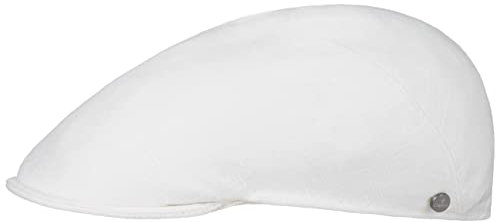 LIERYS Flatcap Meliert Dunkelblau Elegantes Design Stylisches Accessoire weiß XL (60-61 cm)