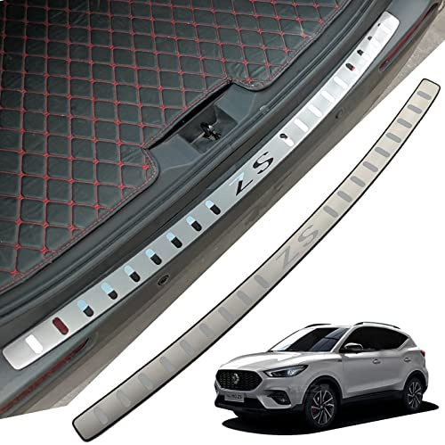 Boot Door Sill Scuff Plate Kit for MG ZS 2020-2024, Rear Bumper Protector Accessories Auto Parts Tailgate Back Trunk Door Sill Cover Scuff Plate Strip Guard Protection