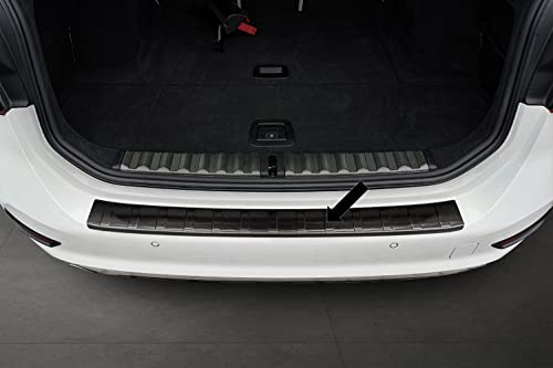 Ladekantenschutz Edelstahl schwarz Graphit kompatibel mit BMW 3er Touring Typ G21 vor Facelift 06.2019-07.2022 Nicht für M-Style! 3245355