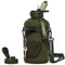 Fitnesse 2.2L Water Bottle with Straw and Covered Lid – Phone & Key Storage - Drop proof - Leak Proof - Shoulder Strap and Handle – Large Gym Water Bottle – BPA Free – Army Green