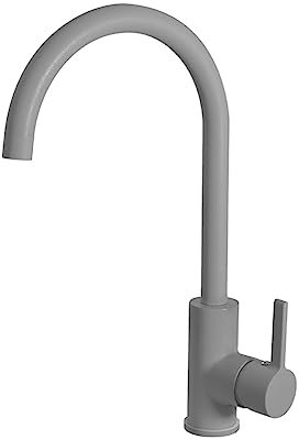Quareco Rubinetto Miscelatore Cucina monocomando canna girevole Grigio QMFC04GR