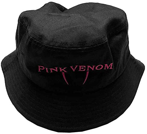 Rock Off officially licensed products Blackpink Bucket Hat Rosa Venom Logo Nue offiziell Unisex Schwarz Large/X-Large
