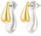 Goldene Tropfen Ohrringe Tropfen Ohrstecker in Tropfenform für Damen Tropfen Ohrringe