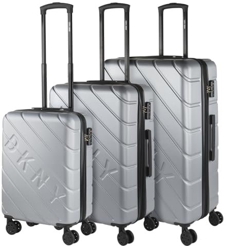 DKNY - Gepäck-Sets, Reisekoffer, Reisekoffer Set, Kofferset, Hartschalenkoffer, Trolley-Set, Luggage - Große Auswahl an Koffer & Trolleys für Jede Reise!, Silber