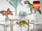 Osomhome Dino Wandtattoo Dinosaurier (150x120cm) | Wandtattoo Kinderzimmer Mädchen & Junge | Wandsticker Dinosaurier | Dino Deco Kinderzimmer Babyzimmer | Wandsticker & Wanddeko | Wall Stickers os3300