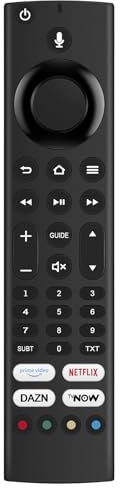 AULCMEET Fire Télécommande vocale de Remplacement Fit for TCL SF540 Series Full HD TV 40SF540 32SF540 4K QLED TV 50CF630 55CF630