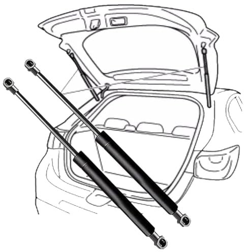 2 Pièces Voiture Verin Hydraulique de Coffre pour Peugeot 308 HACTCHBACK 2007-2012(OEM-9657342180)-46cm, Auto Coffre Hayon Ressorts à Gaz Amortisseur Support Levage Tige Accessoires